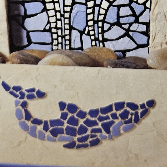 Mosaic Dolphin Fountain Spencer Gift New - Picture 7 of 7